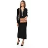 Luisa Vannini Women's leather crossbody handbag LV 1938 Cognac