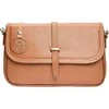 Luisa Vannini Women's leather crossbody handbag LV 1938 Cognac