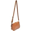 Luisa Vannini Women's leather crossbody handbag LV 1938 Cognac