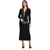 Luisa Vannini Women's leather crossbody handbag LV 2214 Nero