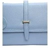 Luisa Vannini Women's leather crossbody handbag LV 1938 Celeste Scuro