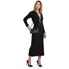 Luisa Vannini Women's leather crossbody handbag LV 8060 Nero
