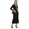 Luisa Vannini Women's leather crossbody handbag LV 1938 Nero