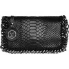 Luisa Vannini Women's leather crossbody handbag LV 8060 Nero