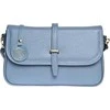 Luisa Vannini Women's leather crossbody handbag LV 1938 Celeste Scuro