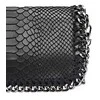 Luisa Vannini Women's leather crossbody handbag LV 8060 Nero