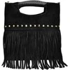Luisa Vannini Women's leather handbag LV 8189T Nero