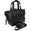 Luisa Vannini Women's leather handbag LV 127 Nero