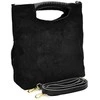 Luisa Vannini Women's leather handbag LV 8189T Nero