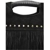 Luisa Vannini Women's leather handbag LV 8189T Nero