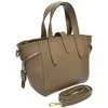 Luisa Vannini Women's leather handbag LV 127 Fango