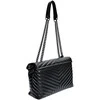 Luisa Vannini Women's leather handbag LV 2183 Nero