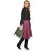 Luisa Vannini Women's leather handbag LV 8189T Verde Militare