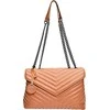 Luisa Vannini Women's leather handbag LV 2183 Cognac