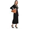 Luisa Vannini Women's leather handbag LV 2183 Cognac