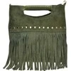 Luisa Vannini Women's leather handbag LV 8189T Verde Militare