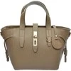 Luisa Vannini Women's leather handbag LV 127 Fango
