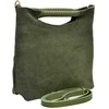 Luisa Vannini Women's leather handbag LV 8189T Verde Militare