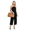 Luisa Vannini Women's leather handbag LV WH SBV 39 Cognac