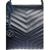 Luisa Vannini Women's leather handbag LV 2183 Blu Scuro