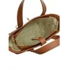 Luisa Vannini Women's leather handbag LV 127 Cognac