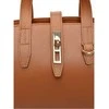Luisa Vannini Women's leather handbag LV 127 Cognac