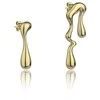 Marc Malone Asimetriški paauksuoti auskarai Averie Gold Earrings MCE24018G