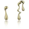 Marc Malone Asimetriški paauksuoti auskarai Averie Gold Earrings MCE24018G