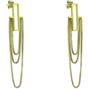Marc Malone Gražūs auksu padengti kabantys auskarai Ryan Gold Earrings MCE24028G