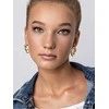 Marc Malone Dizainerio paauksuoti auskarai Haisley Gold Earrings MCE24014G