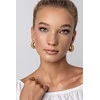 Marc Malone Distinctive auksinis-plated steel rings MCE24035G