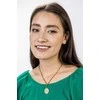 Marc Malone Išskirtinis paauksuotas karoliai Ariana Juodas Necklace MCN23021G