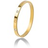 Marc Malone Elegant solid bracelet with crystals MCB250404G