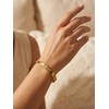 Marc Malone Elegant solid bracelet with crystals MCB250404G