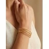 Marc Malone Elegant triple bracelet made of auksinis-plated steel MCB250414G