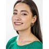 Marc Malone Madingi paauksuoti auskarai Grace Žalias Earrings MCE23004G
