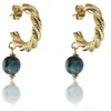 Marc Malone Madingi paauksuoti auskarai Grace Žalias Earrings MCE23004G