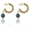 Marc Malone Madingi paauksuoti auskarai Grace Žalias Earrings MCE23004G
