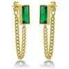 Marc Malone Gold-plated chain earrings Amelisse MCE260836G