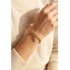 Marc Malone Gold-plated double bracelet Leaf Gold MCB260614G