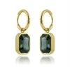 Marc Malone Gold-plated earrings with stones 2in1 Elowena MCE260728G