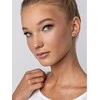 Marc Malone Gold-plated heart earrings with zircon MCE24021G