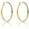 Marc Malone Paauksuoti auskarai su žiedais Addison Gold Earrings MCE23017G