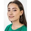 Marc Malone Paauksuoti auskarai su žiedais Addison Gold Earrings MCE23017G