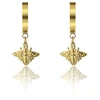 Marc Malone Gold-plated hoop earrings Bee Kinsley MCE23032G