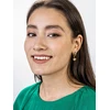Marc Malone Gold-plated hoop earrings Bee Kinsley MCE23032G