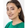 Marc Malone Auksuoti auskarai su žiedais Zoey Juodas Earrings MCE23010G