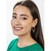 Marc Malone Auksuoti auskarai su žiedais Zoey Juodas Earrings MCE23010G