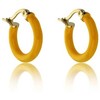 Marc Malone Gold plated hoops with enamel Laura Oranžinis Auskarai MCE23149G