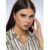 Marc Malone Gold plated hoops with enamel Laura Oranžinis Auskarai MCE23149G